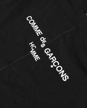 Comme des Garcons Homme FW93 Reconstructed Split Logo Longsleeve