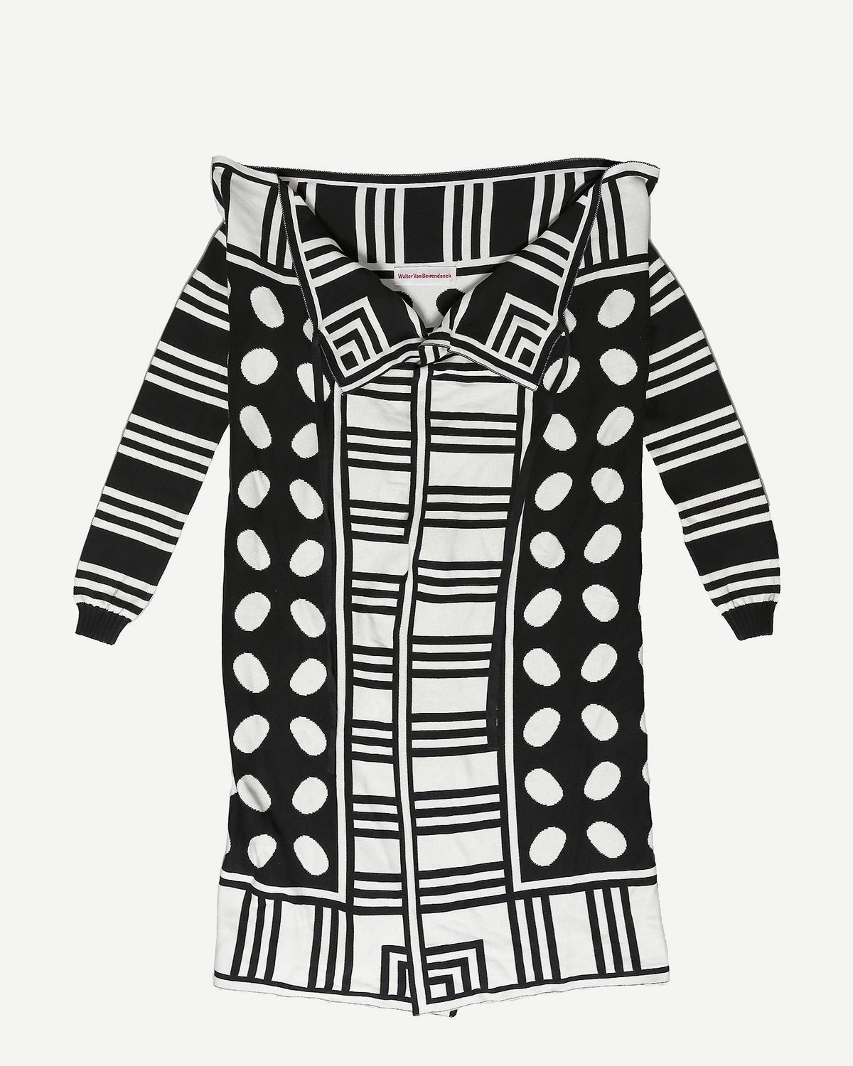 Walter Van Beirendonck 90s Geometric Knit Dress