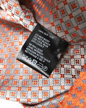 Haider Ackermann SS17 Orange Silk Short Sleeve Shirt