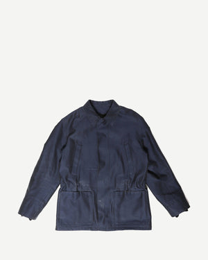 Berluti by Haider Ackermann FW18 Navy Overcoat