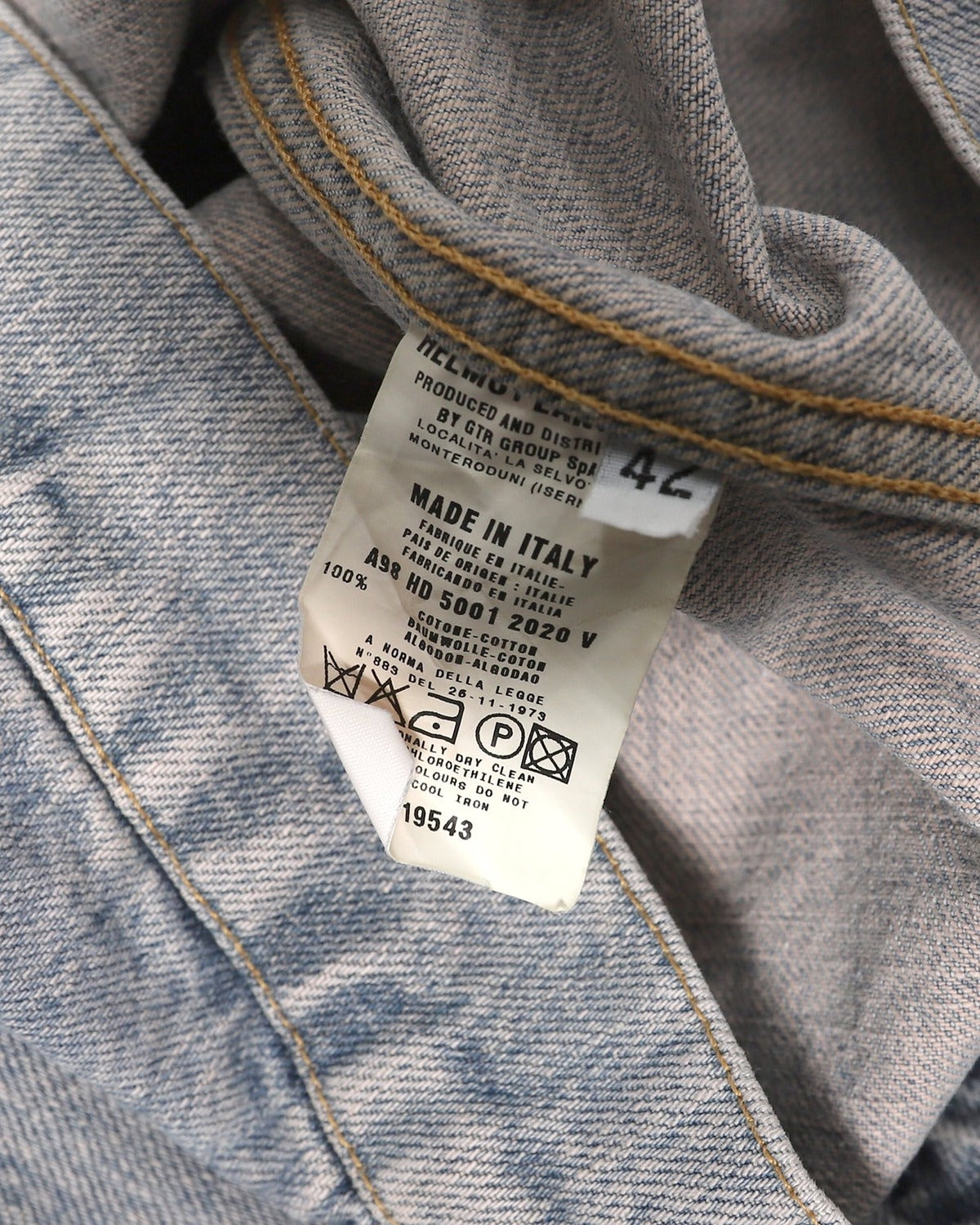 Helmut Lang 1998 Washed Blue Denim Jacket