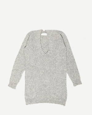 Maison Martin Margiela FW98 Flat Collection Oversized Grey Knit Sweater