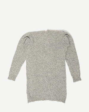 Maison Martin Margiela FW98 Flat Collection Oversized Grey Knit Sweater