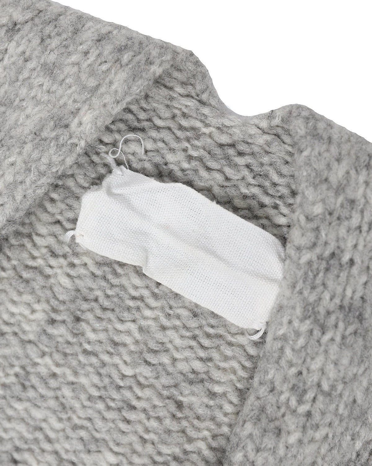 Maison Martin Margiela FW98 Flat Collection Oversized Grey Knit Sweater