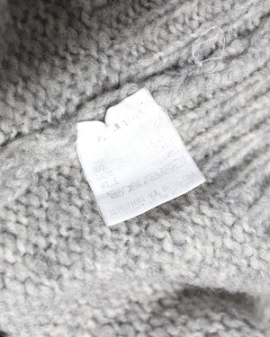 Maison Martin Margiela FW98 Flat Collection Oversized Grey Knit Sweater