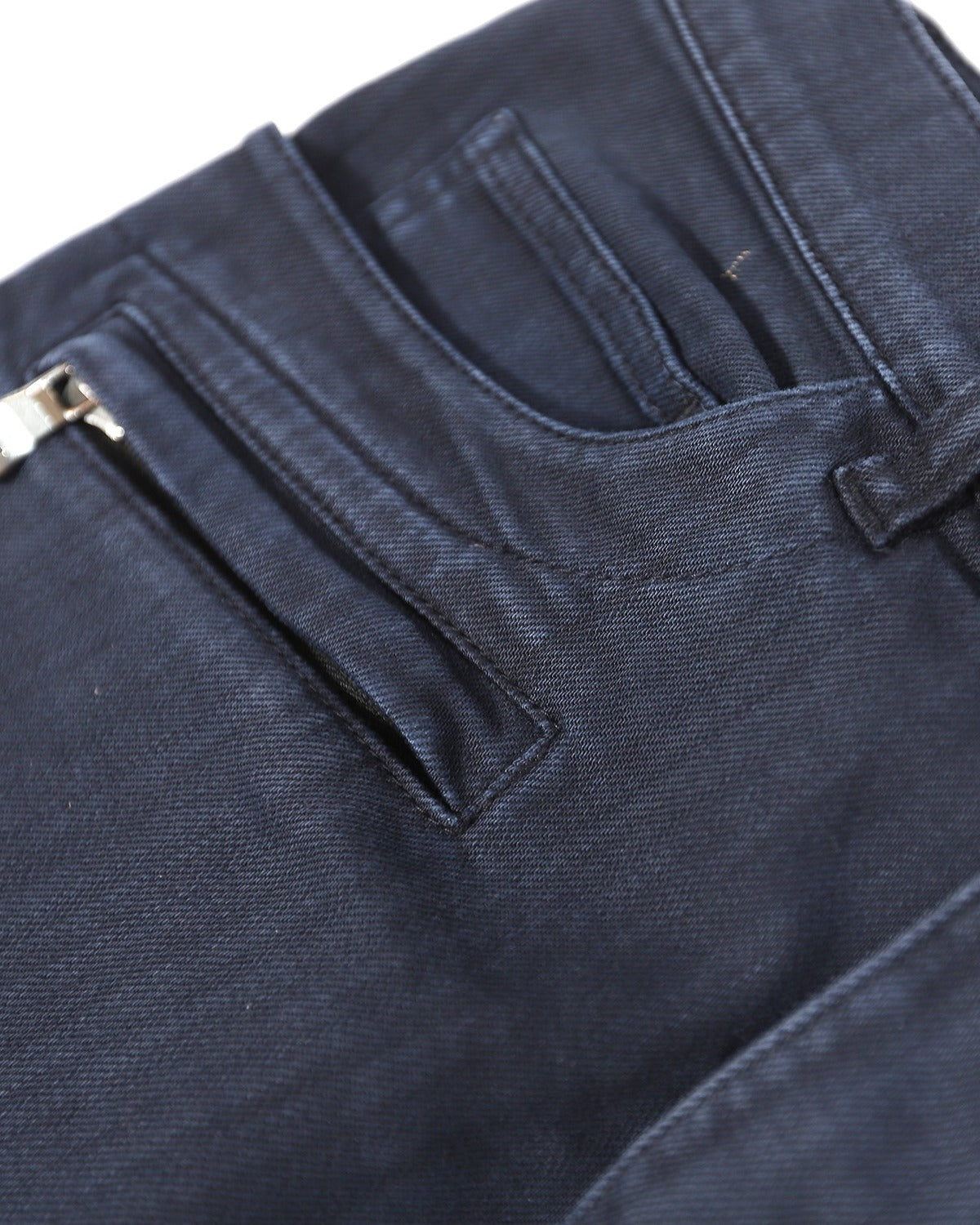 Balmain Navy Blue Biker Jeans