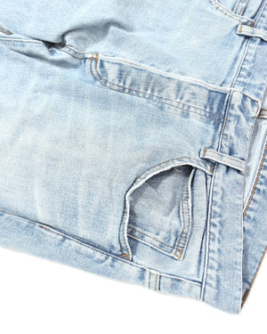 Balmain Twisted Leg Light Blue Jeans