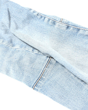 Balmain Twisted Leg Light Blue Jeans