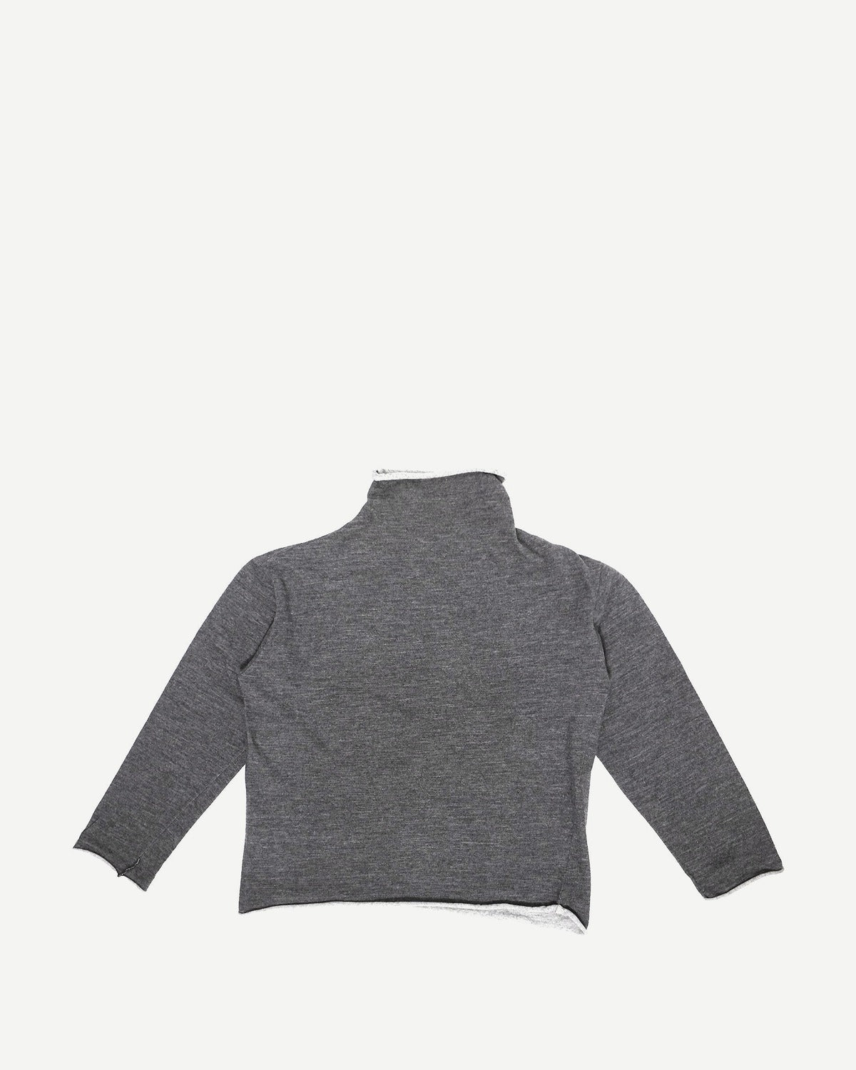 Yohji Yamamoto Rolled Up Seams Turtleneck Sweater