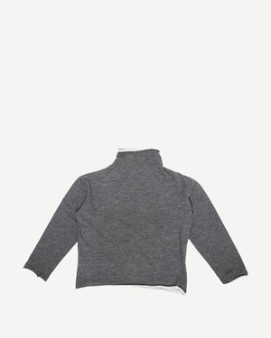 Yohji Yamamoto Rolled Up Seams Turtleneck Sweater