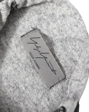 Yohji Yamamoto Rolled Up Seams Turtleneck Sweater