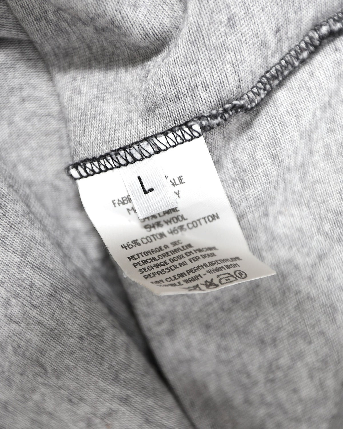 Yohji Yamamoto Rolled Up Seams Turtleneck Sweater