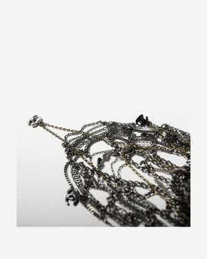 Chanel FW12 Aged Silver Multichain Bracelet