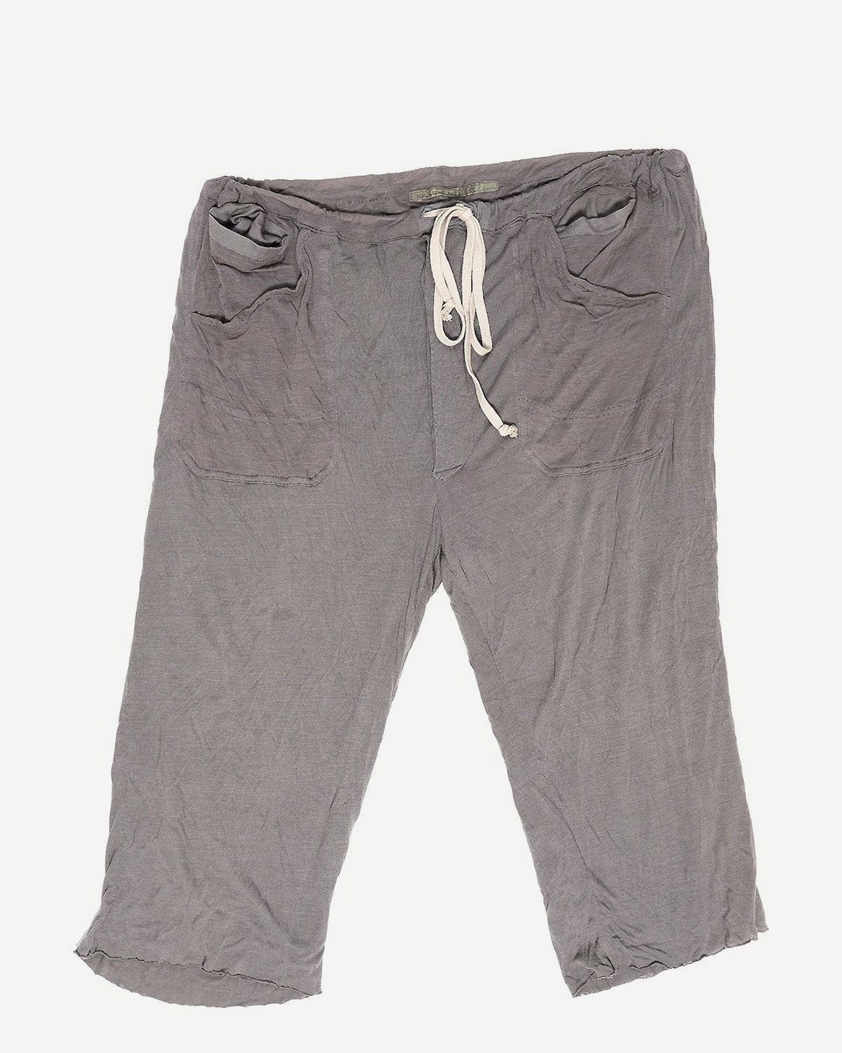 Rick Owens Lillies Silk Blend Cropped Cargo Pocket Pants