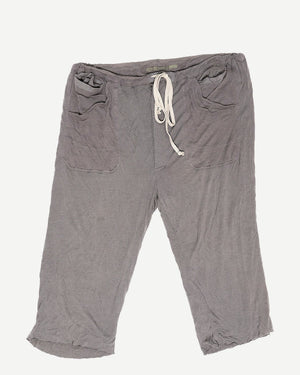 Rick Owens Lillies Silk Blend Cropped Cargo Pocket Pants