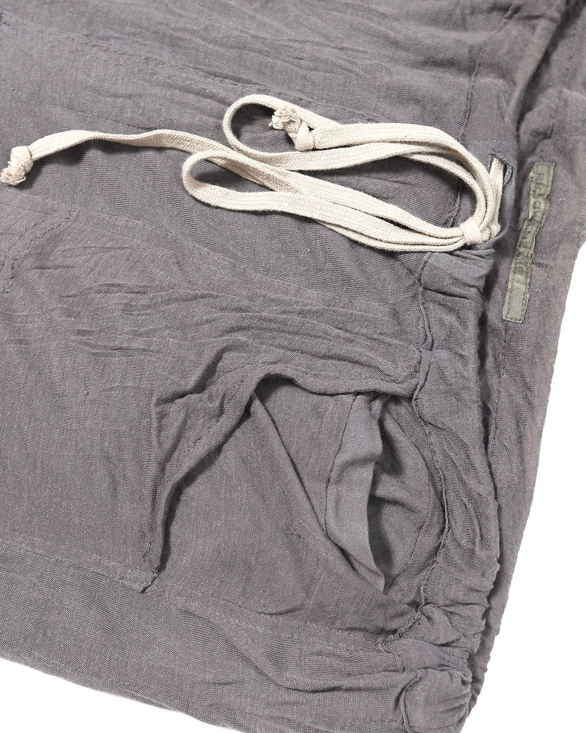 Rick Owens Lillies Silk Blend Cropped Cargo Pocket Pants