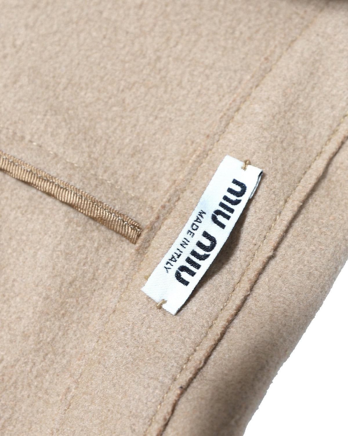 Miu Miu Belted Belted Wool Trench Coat