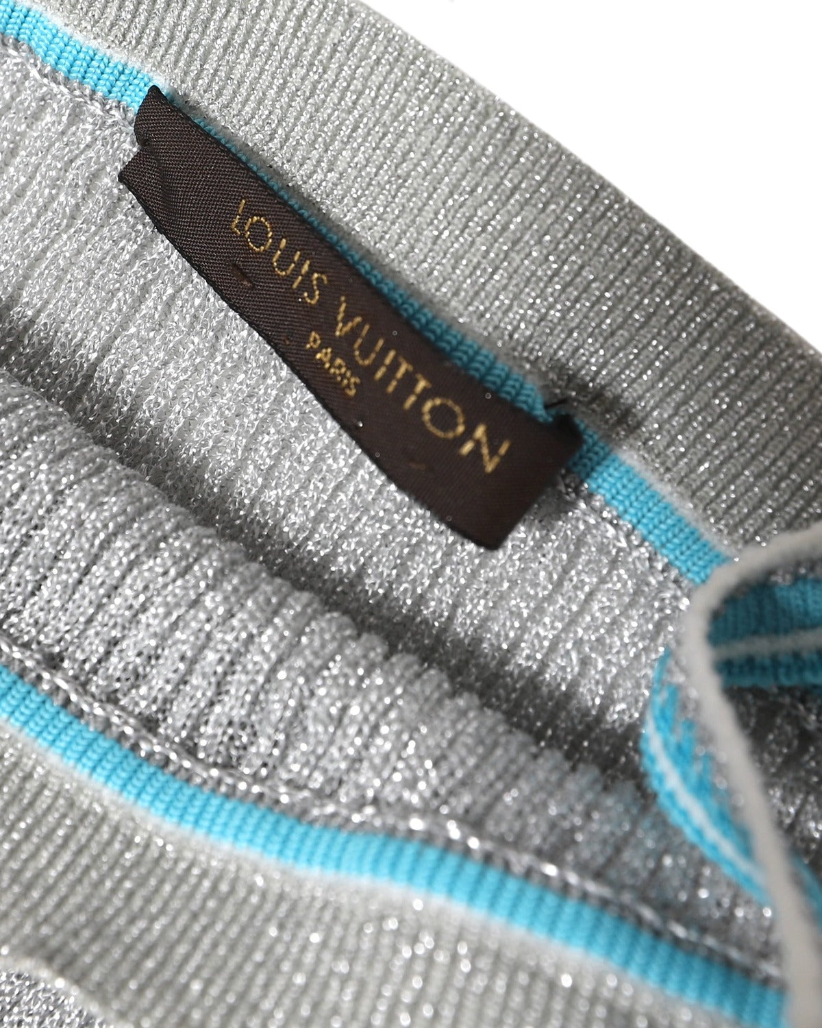 Louis Vuitton Metallic Silver Top