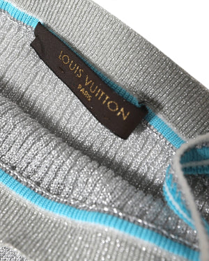Louis Vuitton Metallic Silver Top