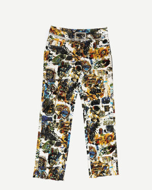 Jean Paul Gaultier SS00 Basquiat Belted Denim