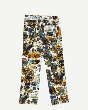 Jean Paul Gaultier SS00 Basquiat Belted Denim