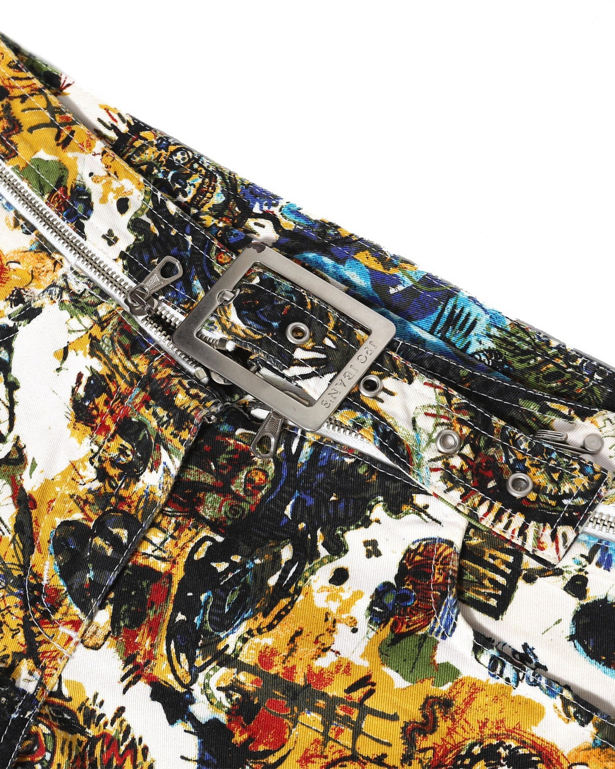 Jean Paul Gaultier SS00 Basquiat Belted Denim