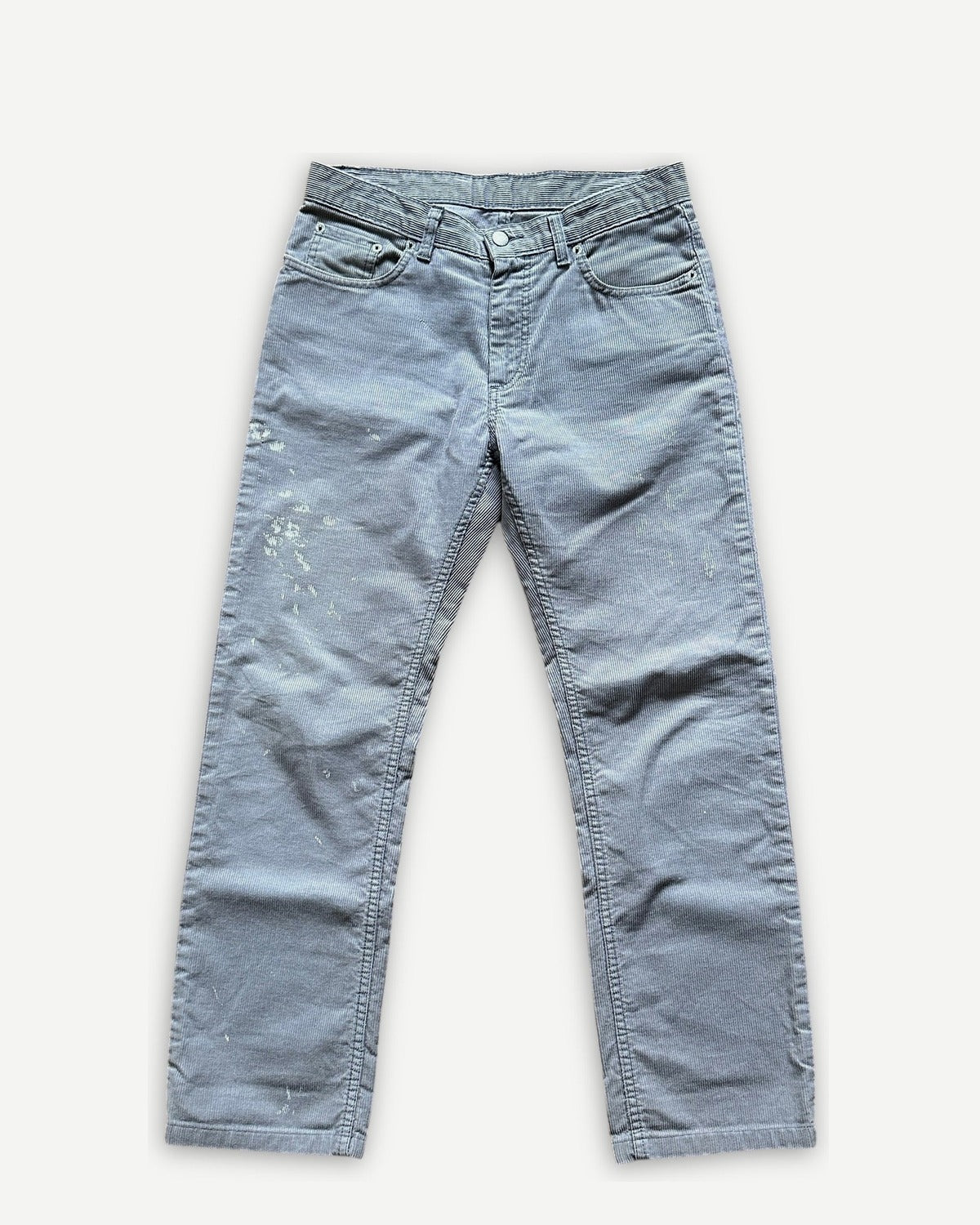 Helmut Lang FW99 Gray Corduroy Painter Denim