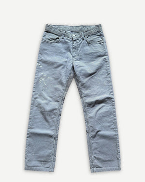 Helmut Lang FW99 Gray Corduroy Painter Denim
