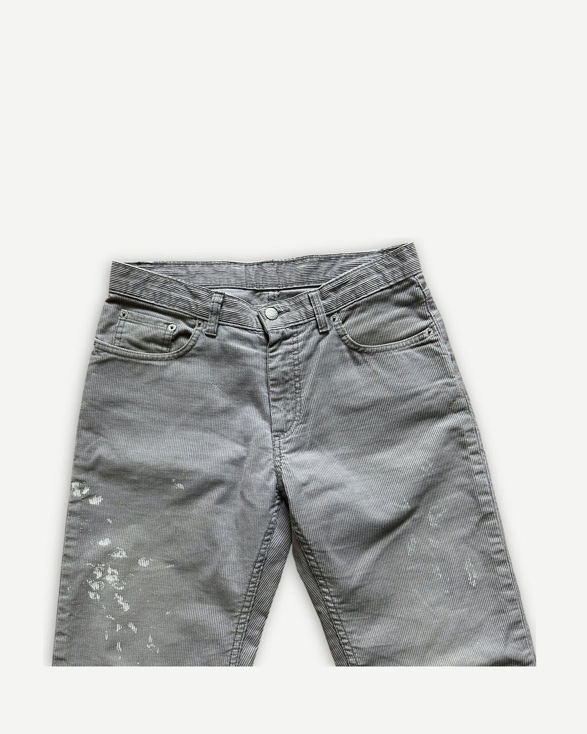 Helmut Lang FW99 Gray Corduroy Painter Denim