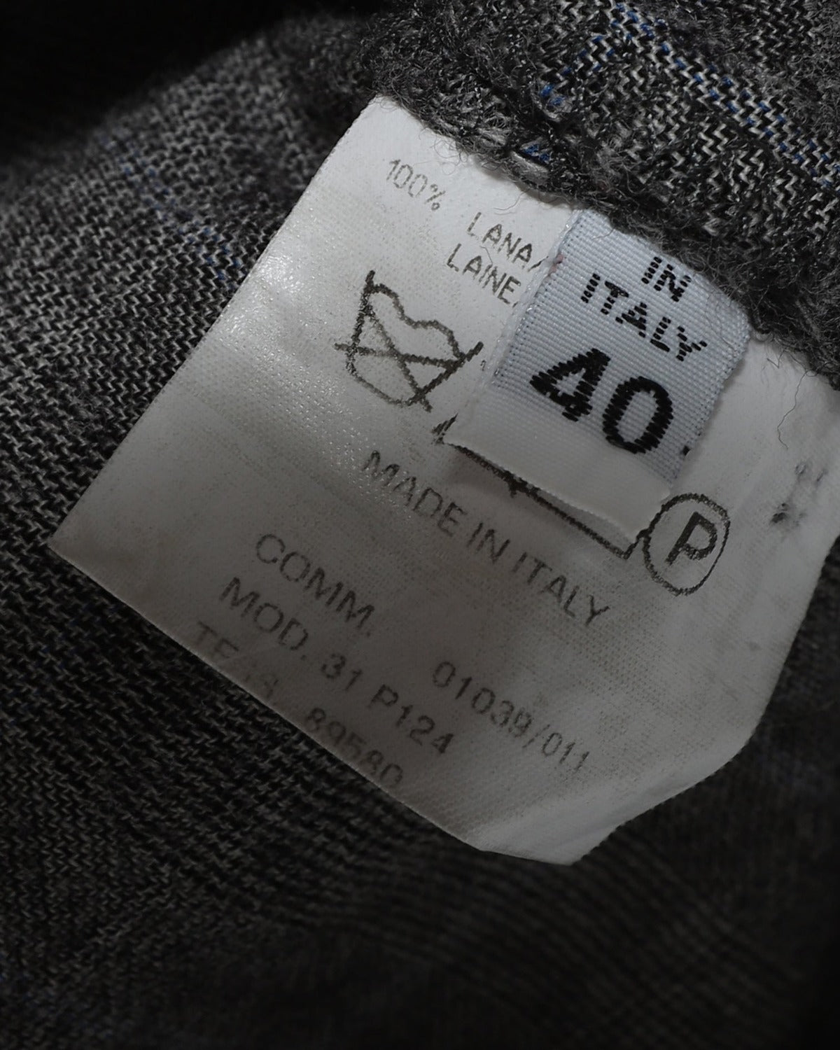 Maison Martin Margiela SS01 Reversed Checked Double Front Pants