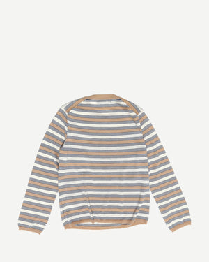 Comme des Garcons Homme Plus AD01 Fine Knit Floral Striped Longsleeve
