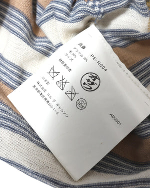 Comme des Garcons Homme Plus AD01 Fine Knit Floral Striped Longsleeve