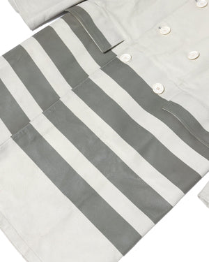 Helmut Lang FW97 Leather Resin Stripe Coat