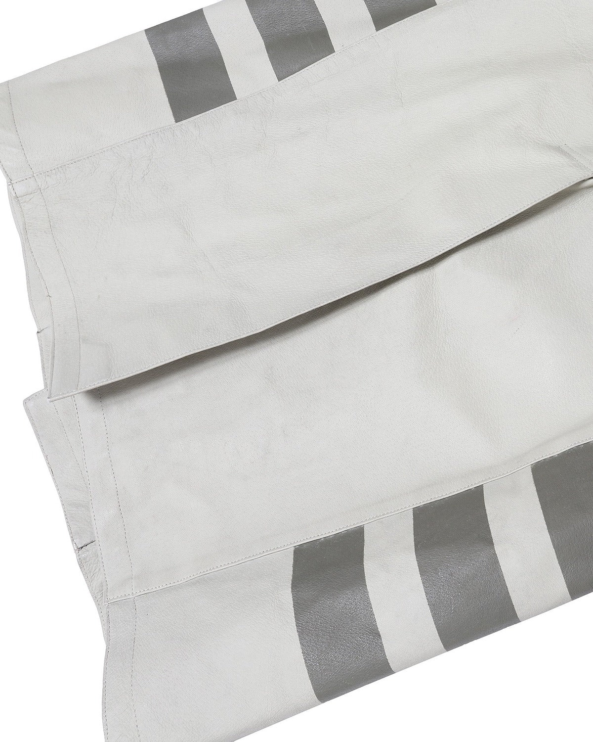Helmut Lang FW97 Leather Resin Stripe Coat