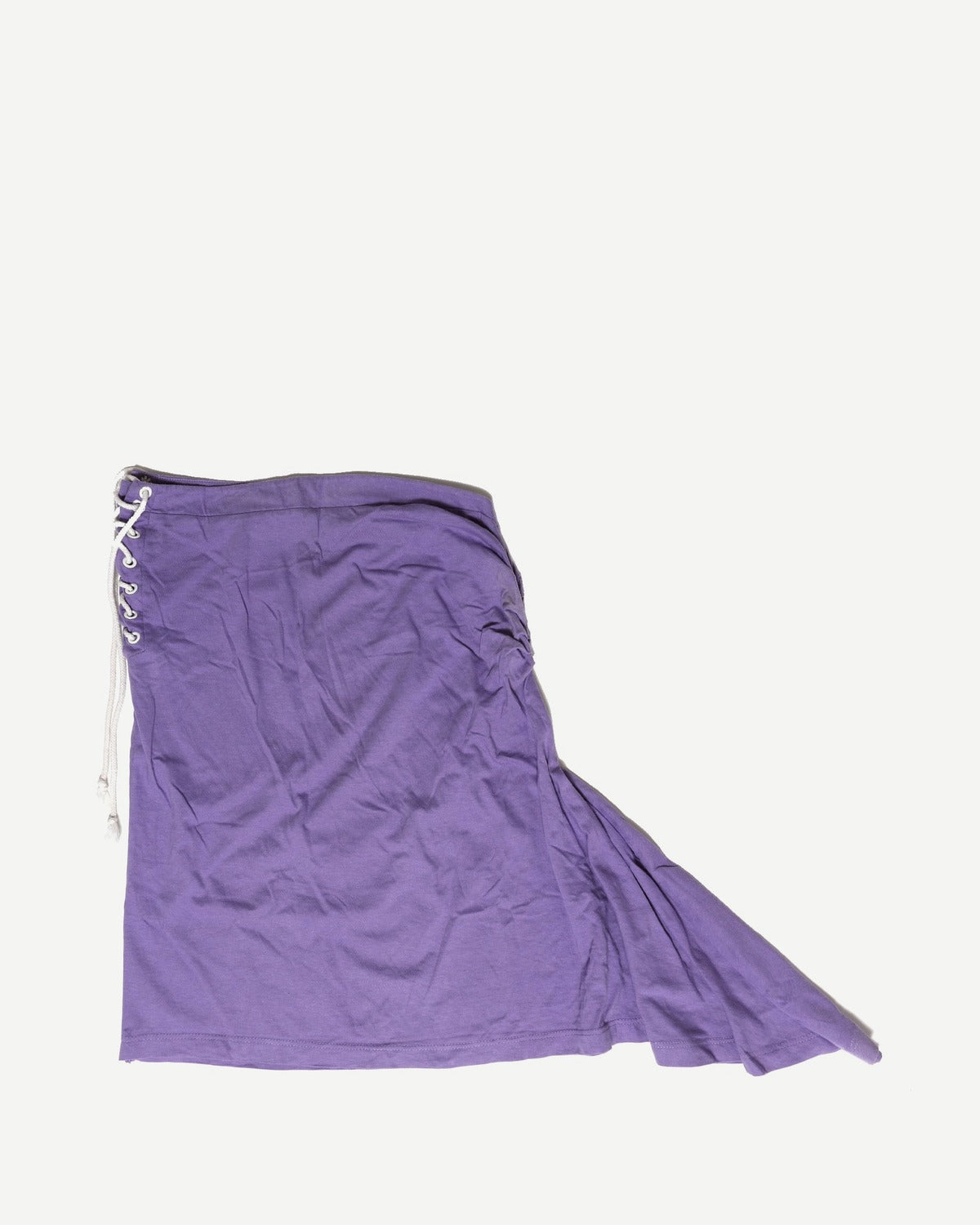 Thierry Mugler 90s Purple Lace-Up Skirt