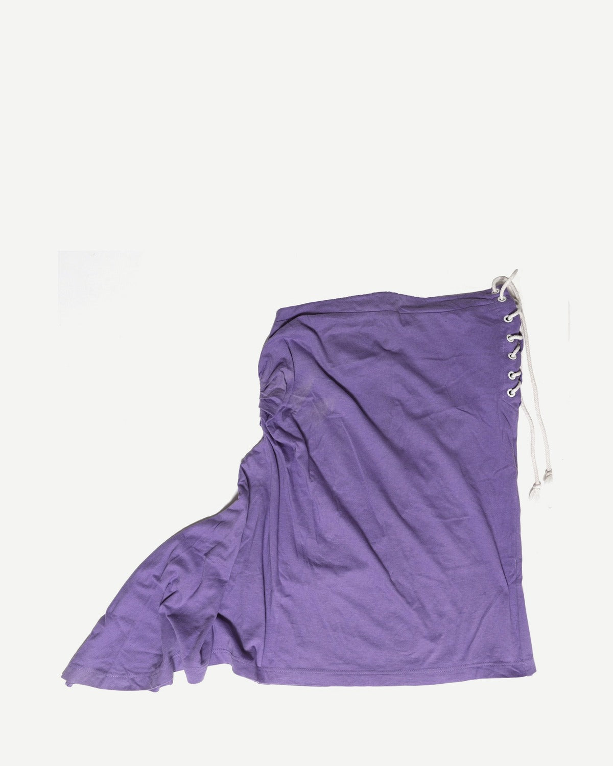 Thierry Mugler 90s Purple Lace-Up Skirt