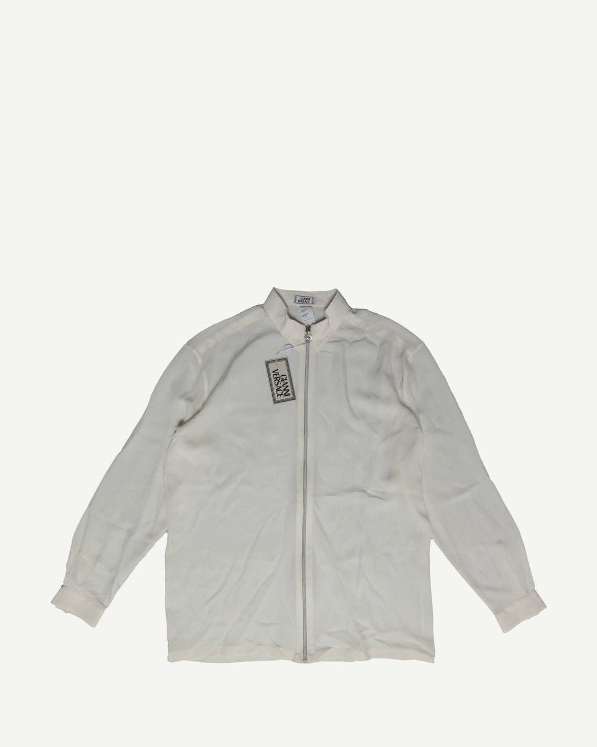Gianni Versace SS96 Medusa Zip Oversized Silk Shirt