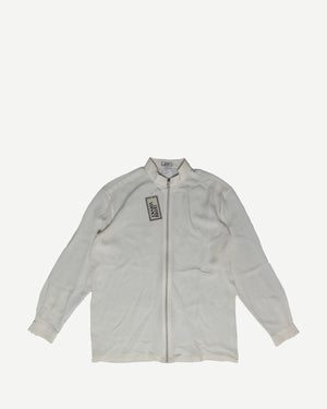 Gianni Versace SS96 Medusa Zip Oversized Silk Shirt