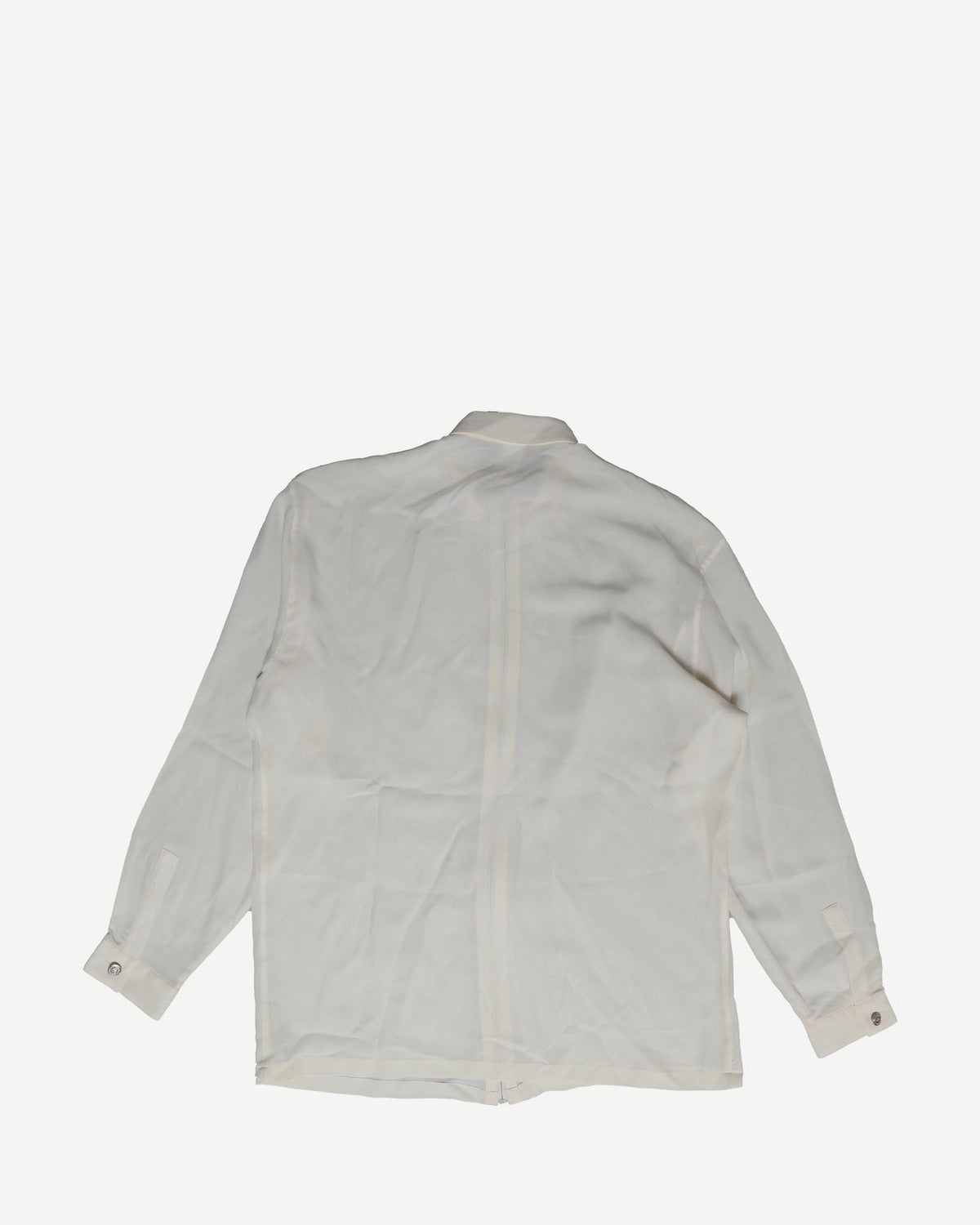 Gianni Versace SS96 Medusa Zip Oversized Silk Shirt
