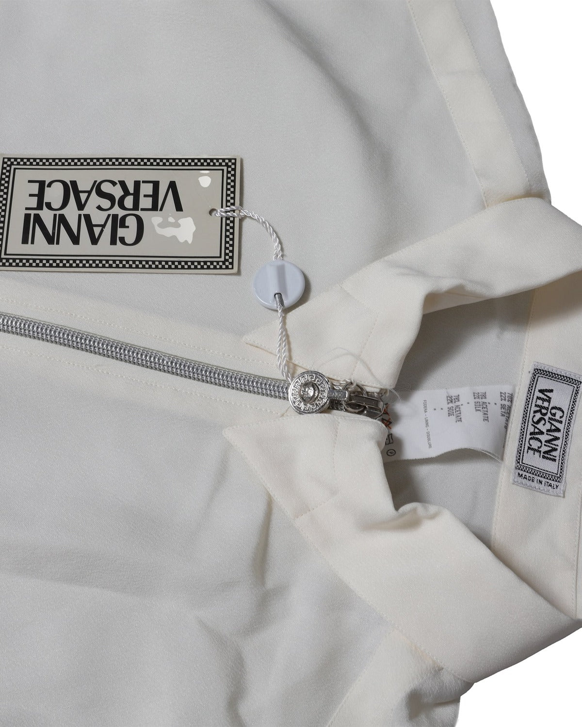 Gianni Versace SS96 Medusa Zip Oversized Silk Shirt