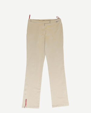 Prada Sport 2000s Beige Zipped Pants