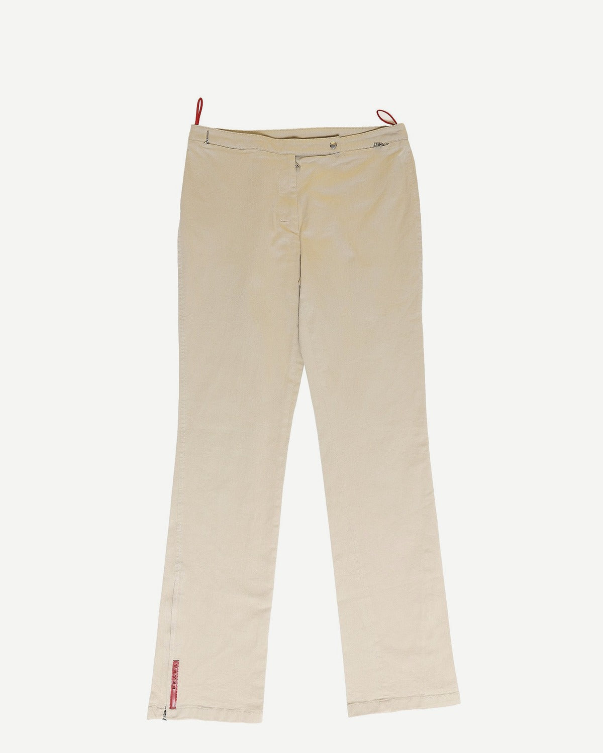 Prada Sport 2000s Beige Zipped Pants - Ākaibu Store