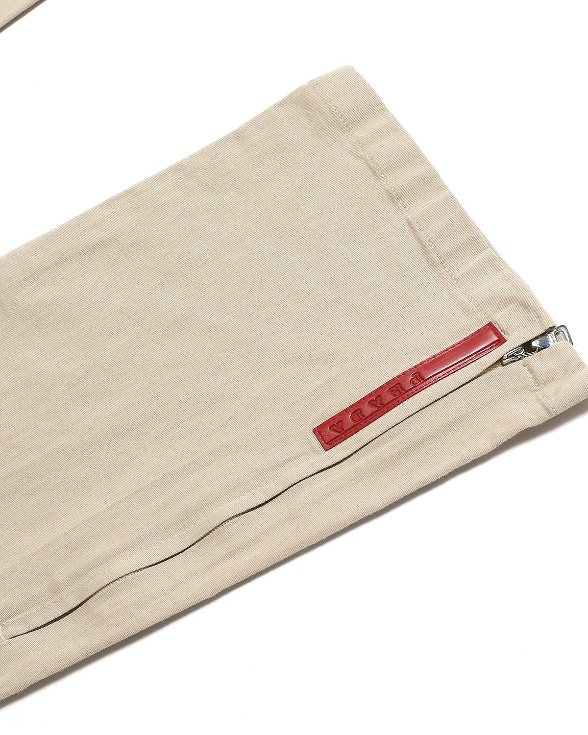 Prada Sport 2000s Beige Zipped Pants