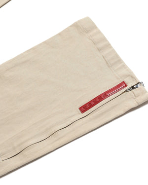 Prada Sport 2000s Beige Zipped Pants