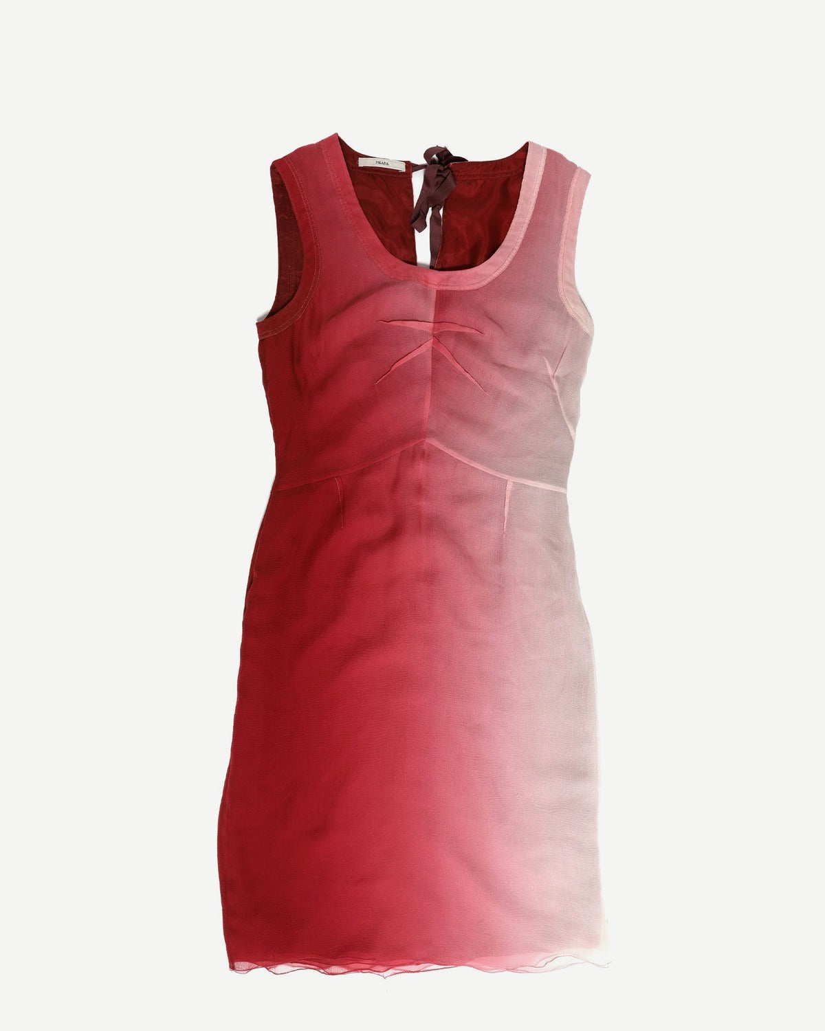 Prada Gradient Dyed Silk Dress