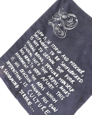 Raf Simons FW04 Waves Shipwreck Poem Tote Bag