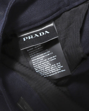 Prada AW18 Logo Patched Workwear Trousers