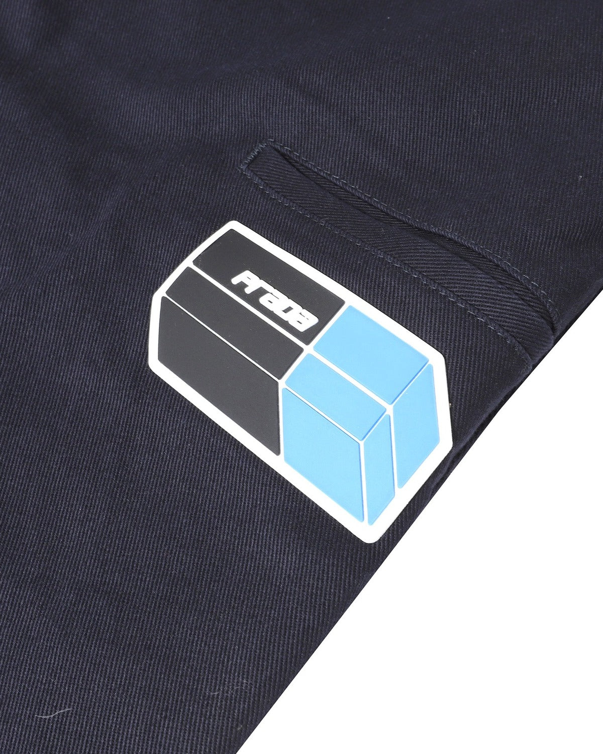 Prada AW18 Logo Patched Workwear Trousers
