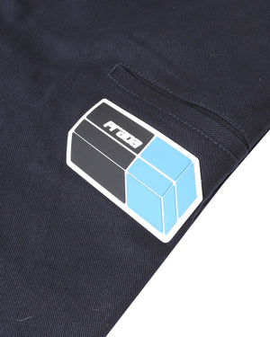 Prada AW18 Logo Patched Workwear Trousers