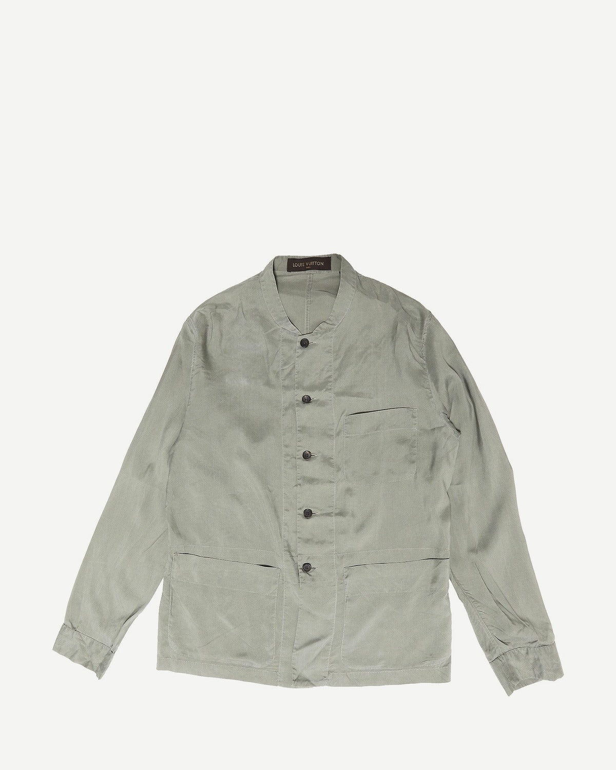 Louis Vuitton SS16 Linen Pyjama Cargo Shirt